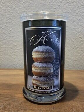 Kringle Jelly Donut Large 2 Wick Candle 22oz *Tested*